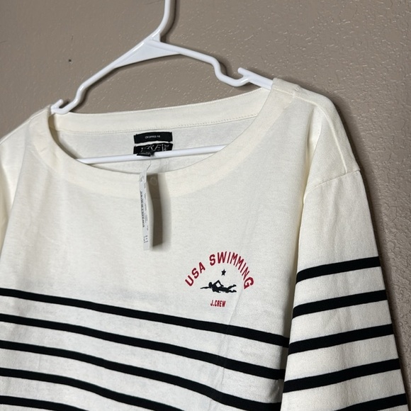 J. Crew Limited-edition USA Swimming® X J.Crew Cropped Boatneck T-shirt - Picture 8 of 9